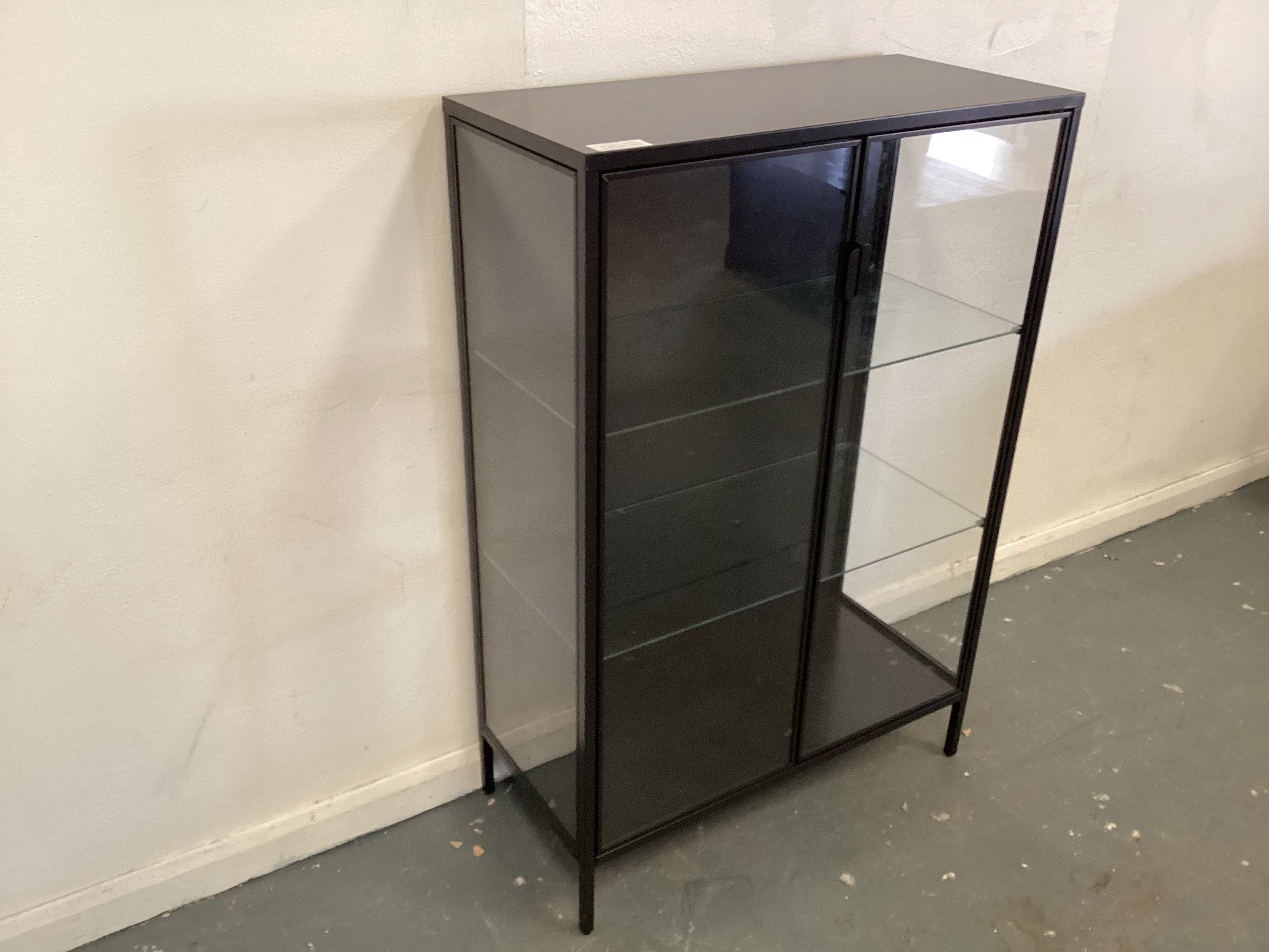Black glass display unit 
